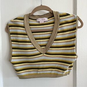 Lisa Says Gah Britt Vest Crop Top, M/L
